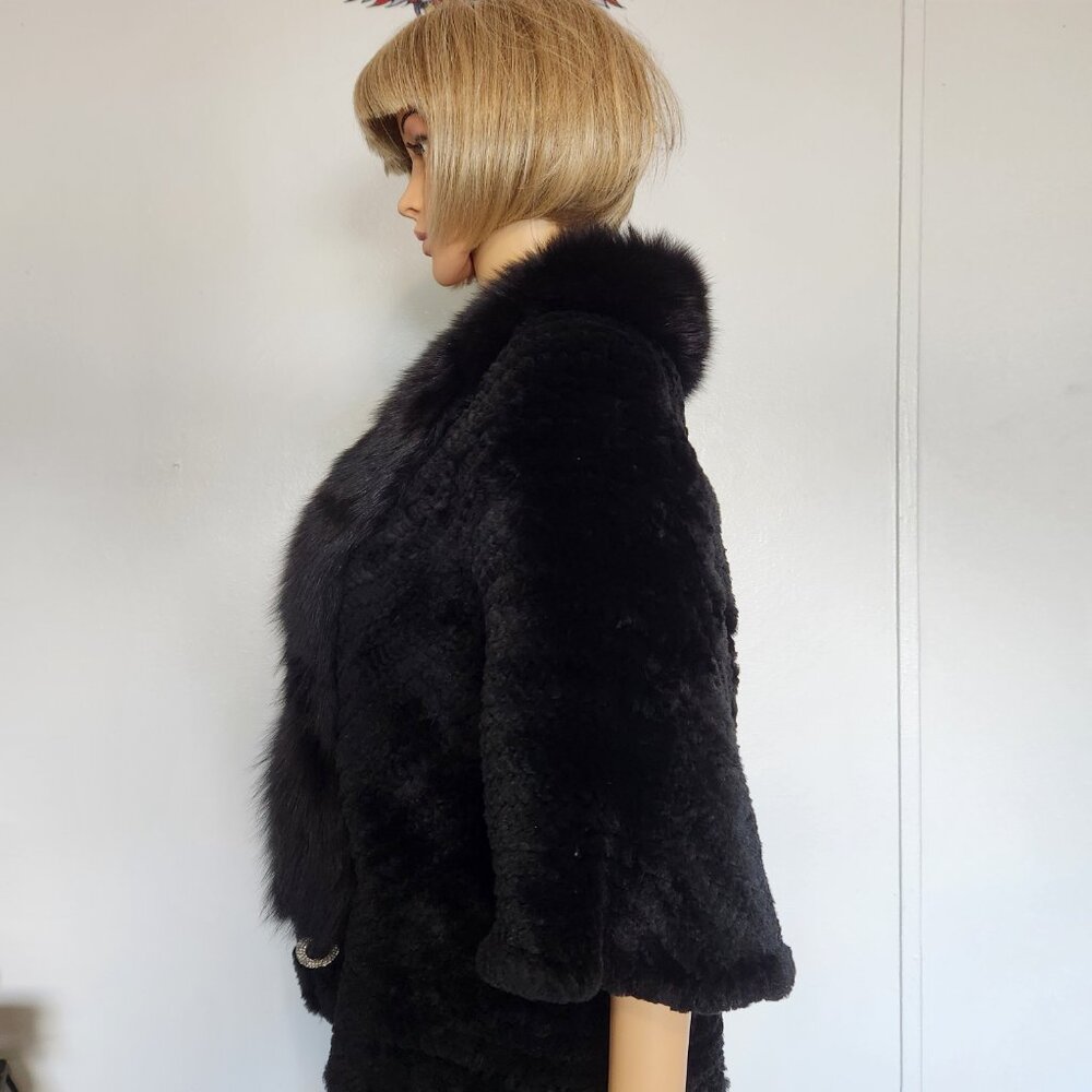 #642 XXL Faux fur/fox jacket - Picture 3 of 4